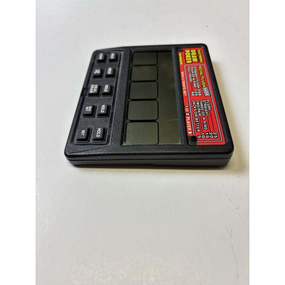 Vintage Royal Flush 5000 Electronic Draw Poker Hand Game Radio Shack. Works - Picture 3 of 11